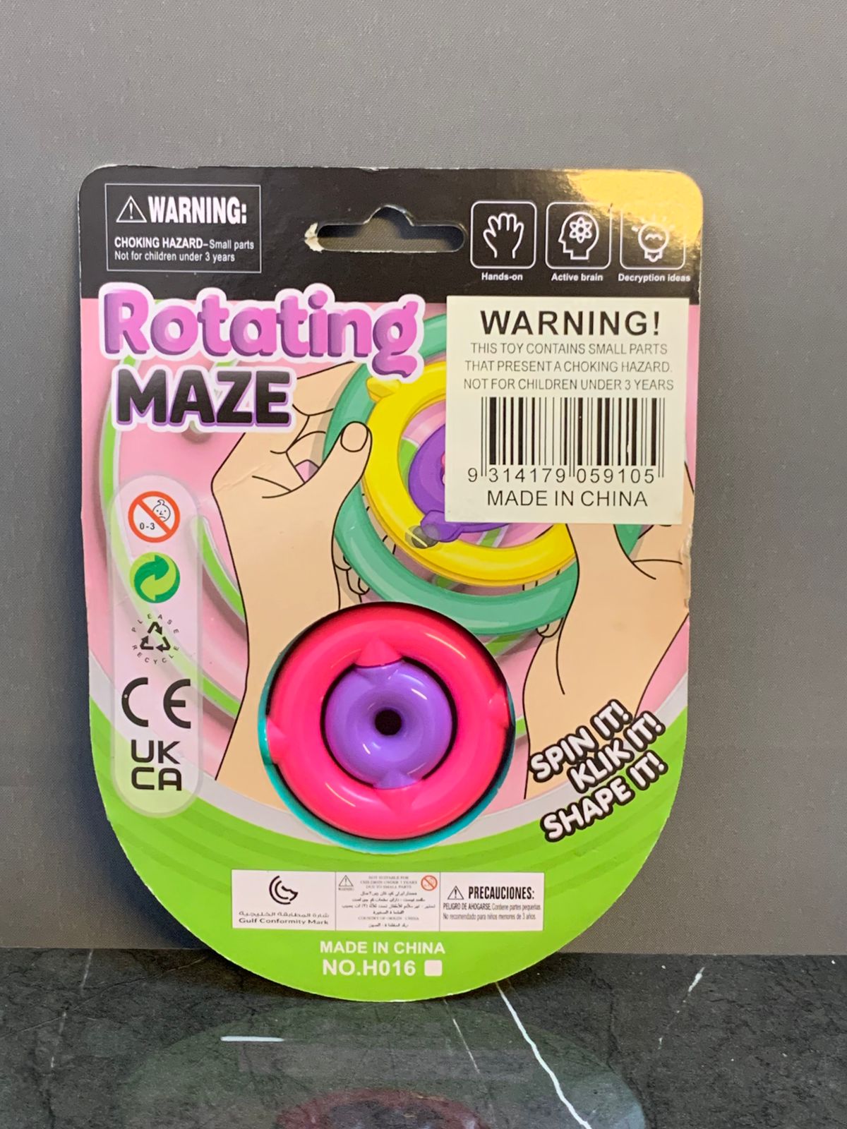 Rotating Maze Toy.