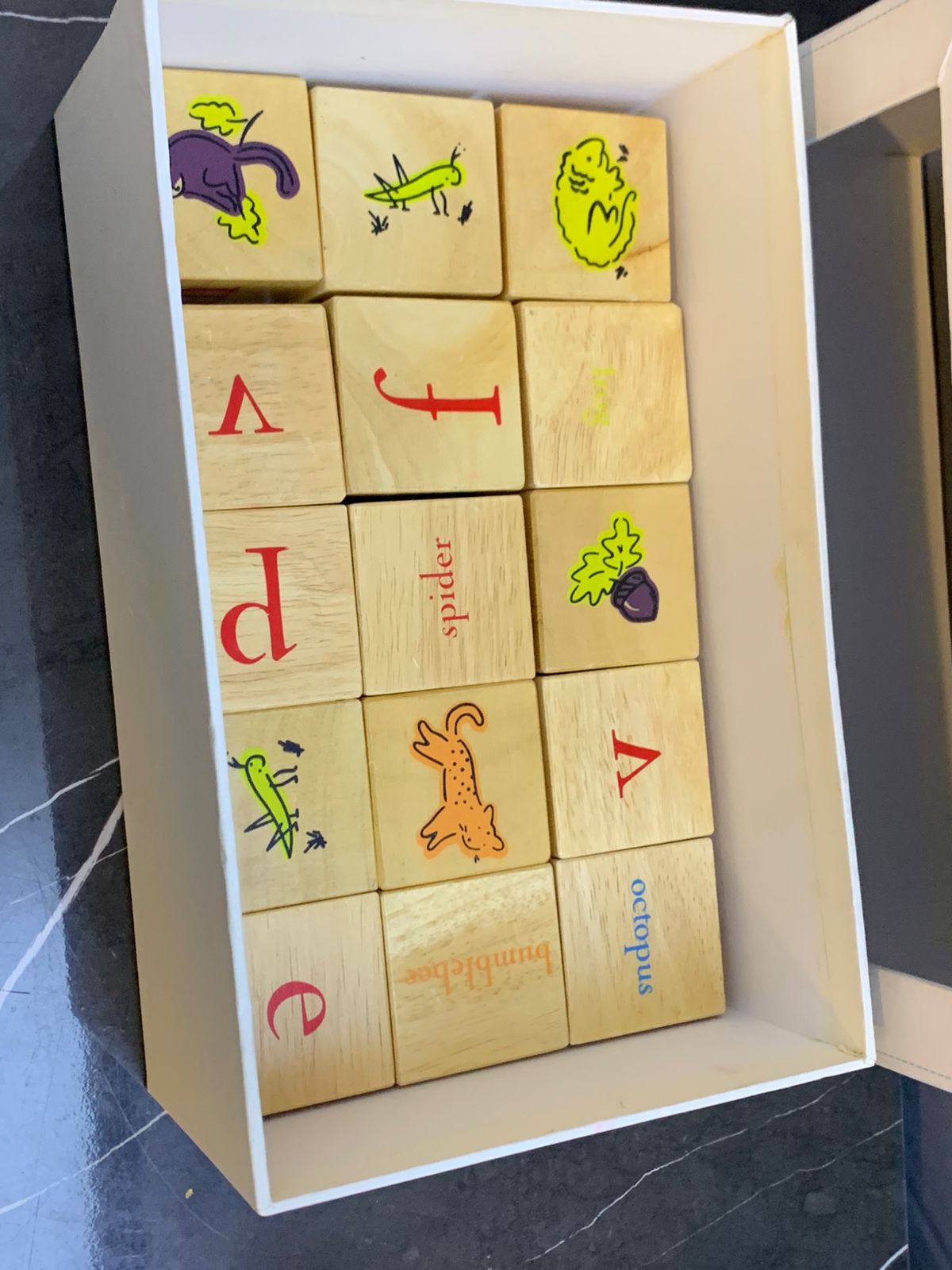 Pottery Barn Kids Alphabet Blocks. (25 blocks available) (500 advance)