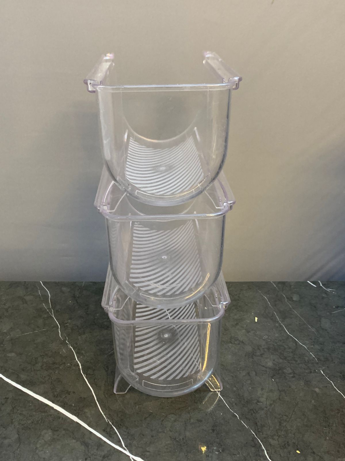 3pc Clear Acrylic Storage Rack