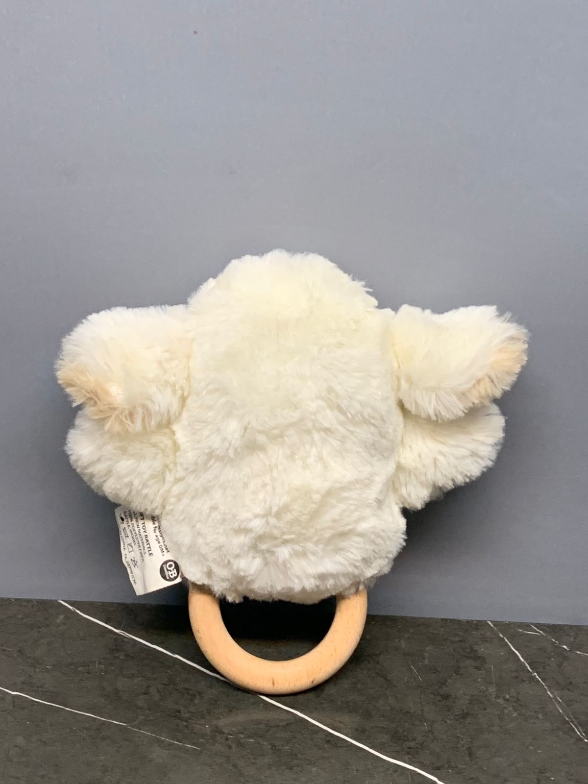 O.B Designs Lee Lamb Soft Rattle Toy.