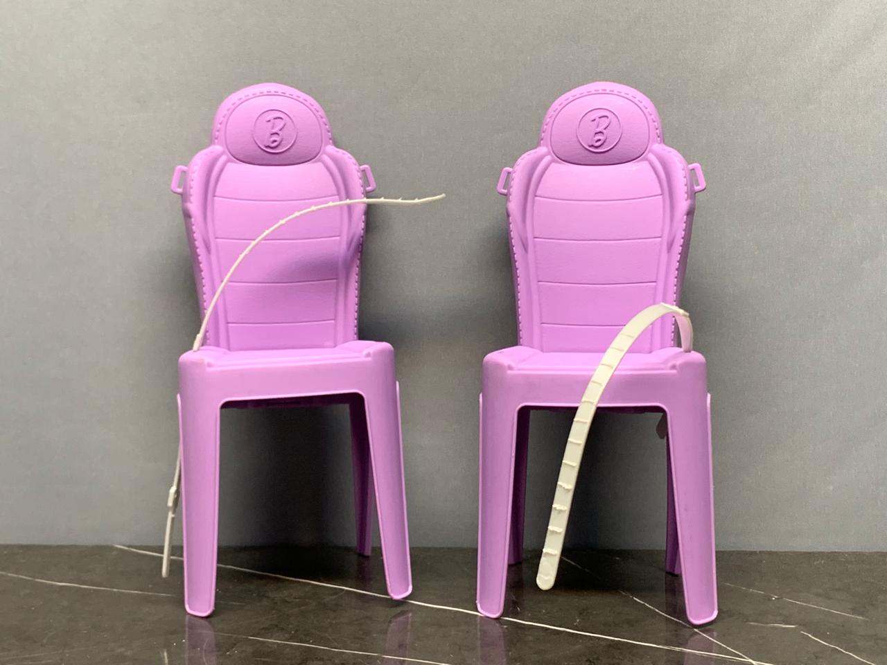 Barbie Dream Camper Purple Chairs,set of 2. SKU:BXL-085