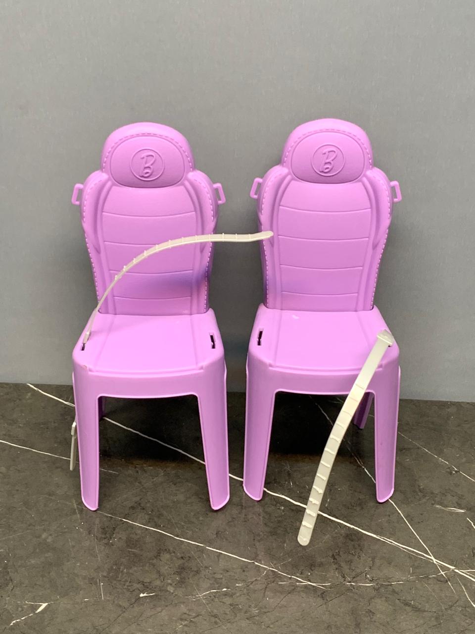 Barbie Dream Camper Purple Chairs,set of 2. SKU:BXL-085