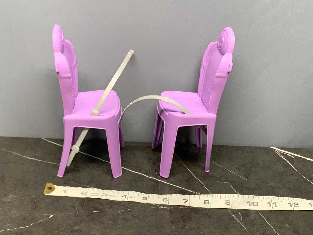 Barbie Dream Camper Purple Chairs,set of 2. SKU:BXL-085