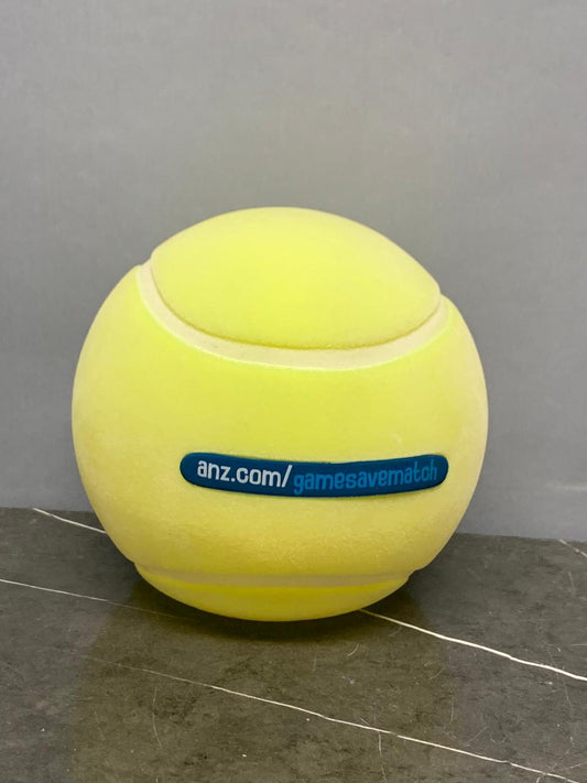 ANZ "Game, Save, Match" Tennis Ball Piggy Bank.
