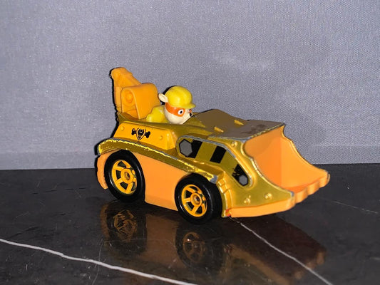 Paw Patrol Rubble Diecast Car.