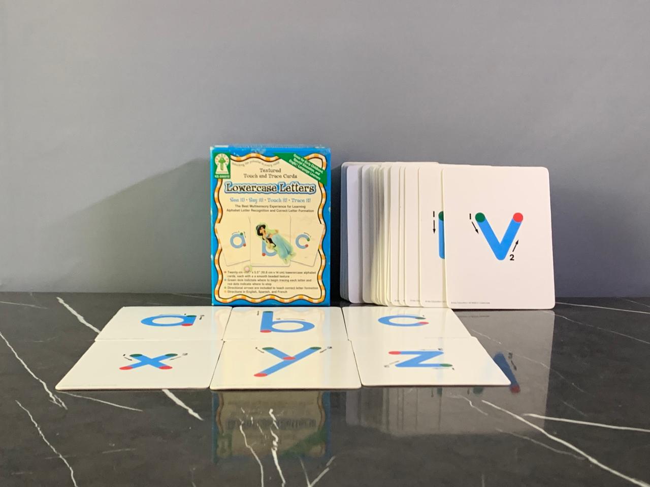 Key Education Textured Touch and Trace Lowercase Cards.(52 cards)  SKU:BXL-085