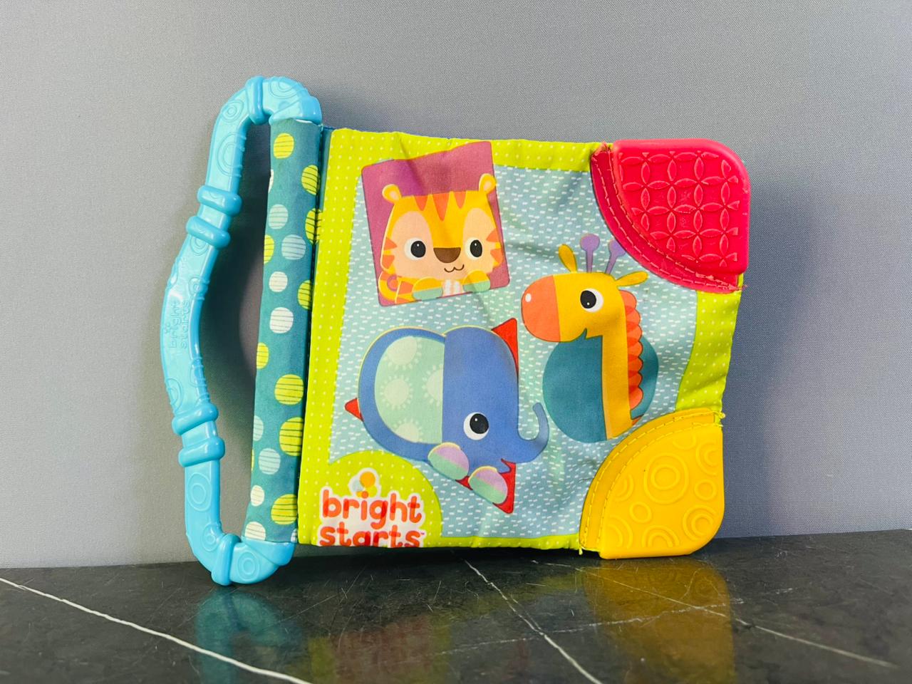 Bright Starts Teethe & Read Soft Book Toy. SKU:BXL-051
