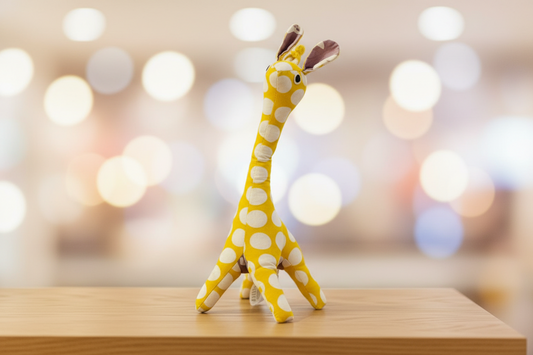 Patchwork Baby Giraffe Toy. SKU:BXL-042