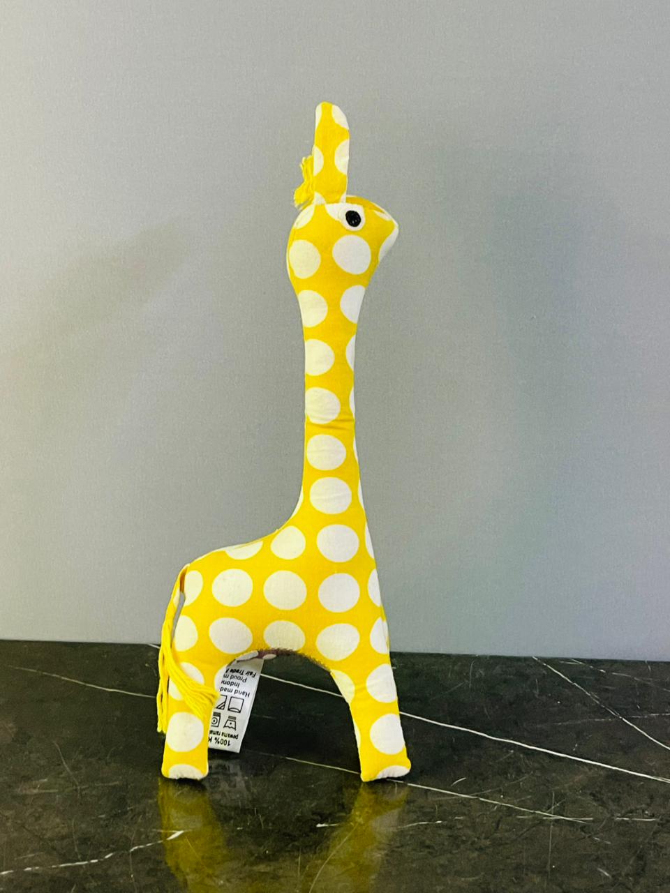 Patchwork Baby Giraffe Toy. SKU:BXL-042