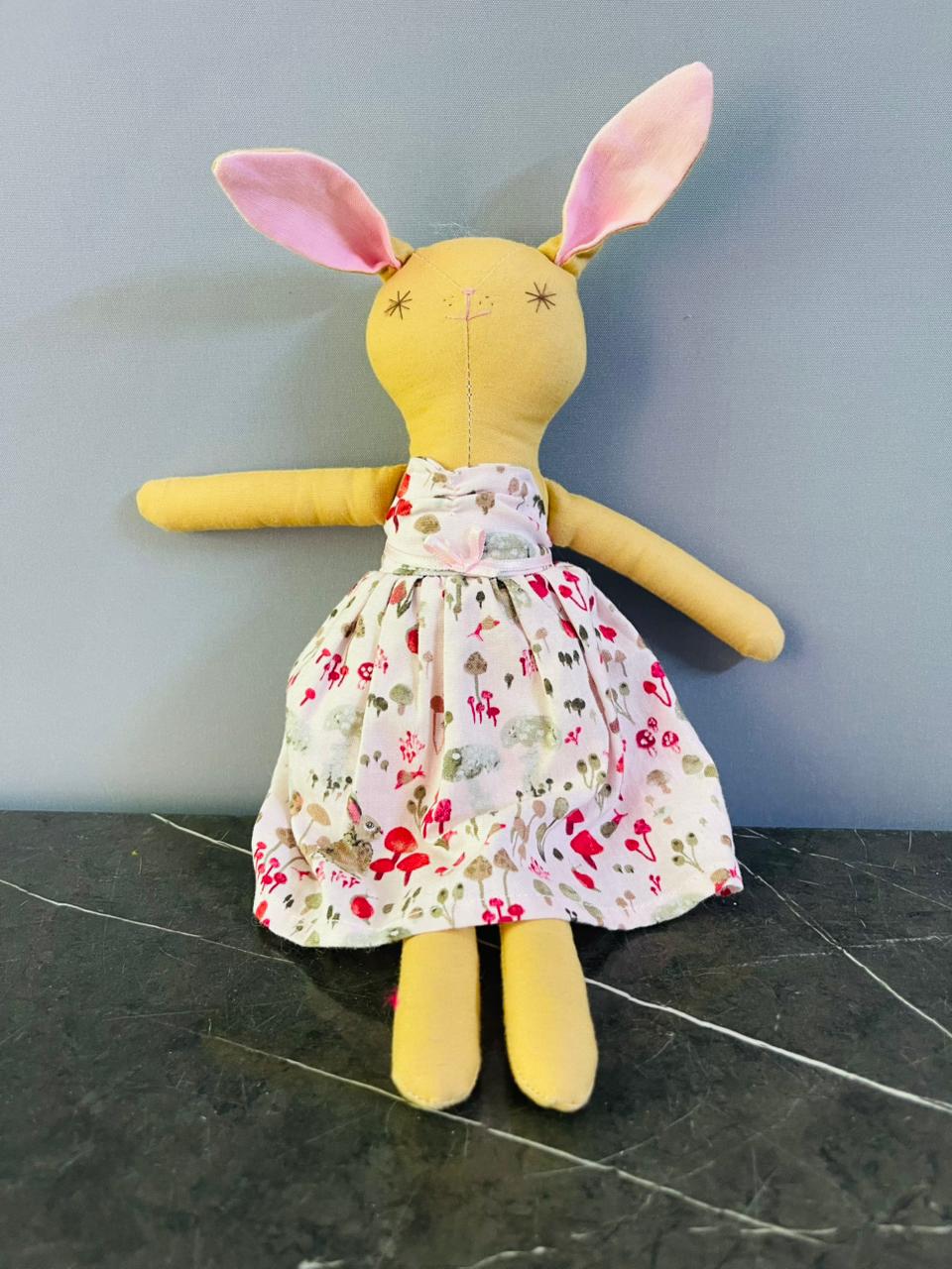 Tilda-style Rabbit Soft Toy Doll. SKU:BXL-042