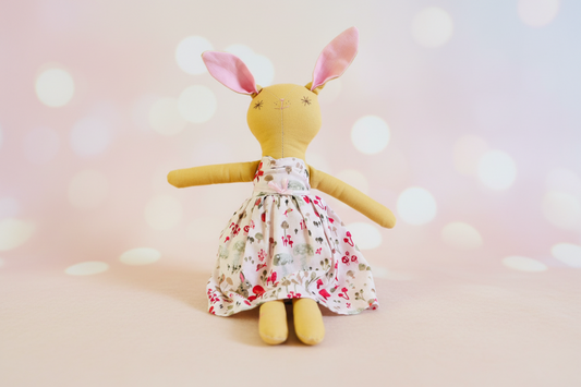 Tilda-style Rabbit Soft Toy Doll. SKU:BXL-042