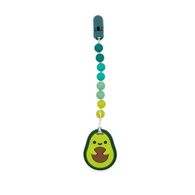 Nuby Silicone Teether with Pacifier Clip. SKU:BXL-045