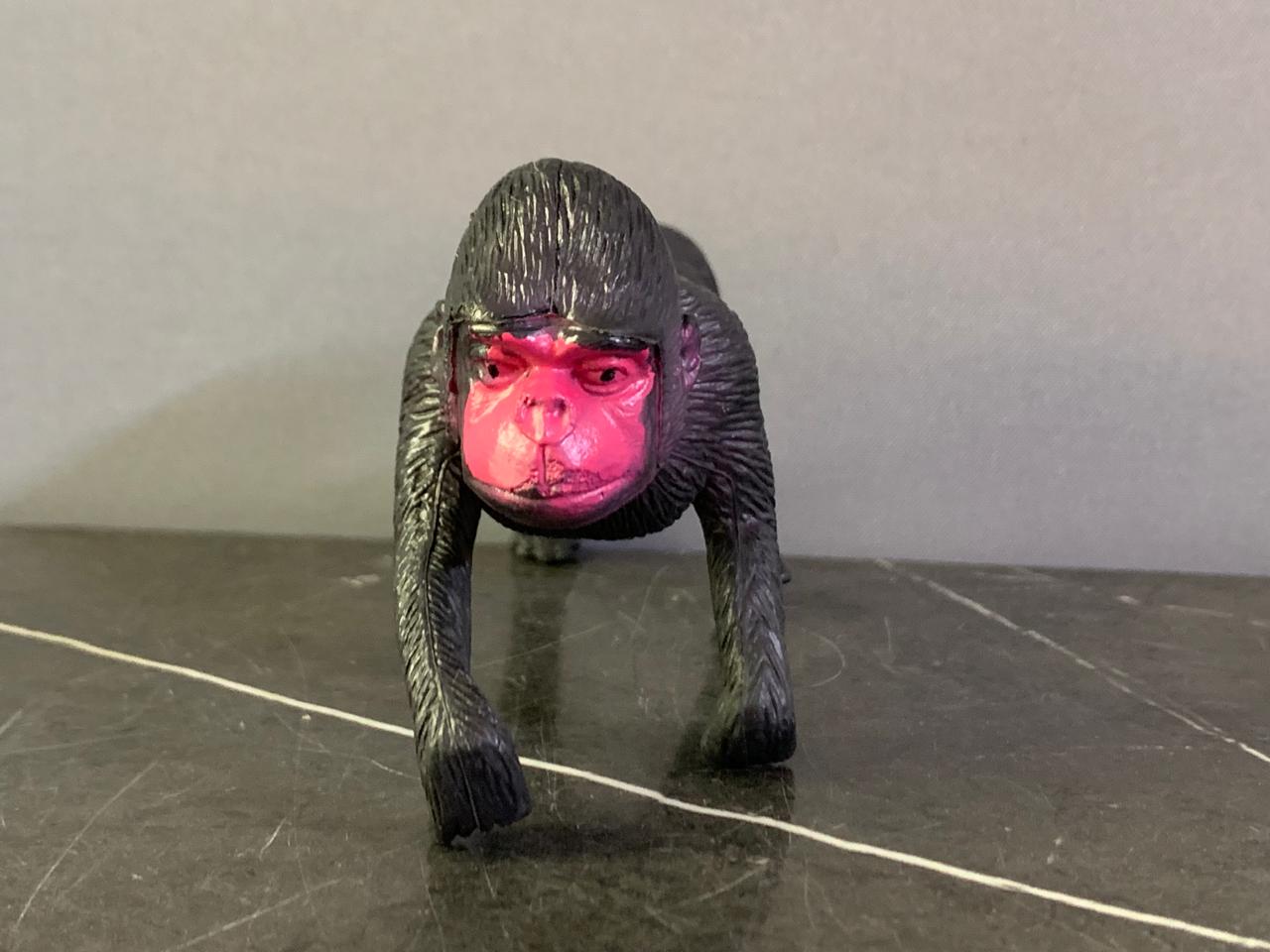 Mojo Fun Black Crested Macaque Figurine. SKU:BXL-052