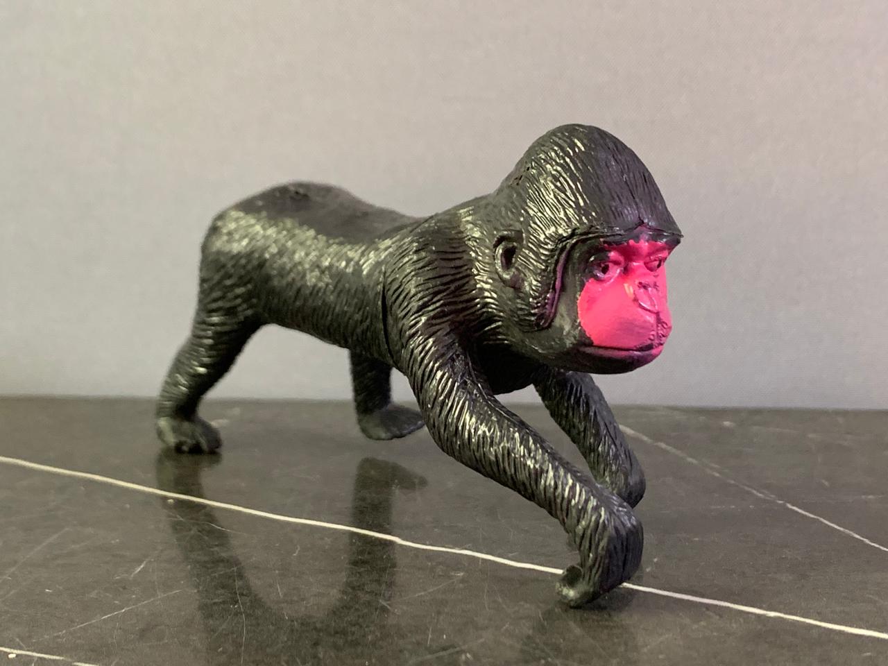 Mojo Fun Black Crested Macaque Figurine. SKU:BXL-052