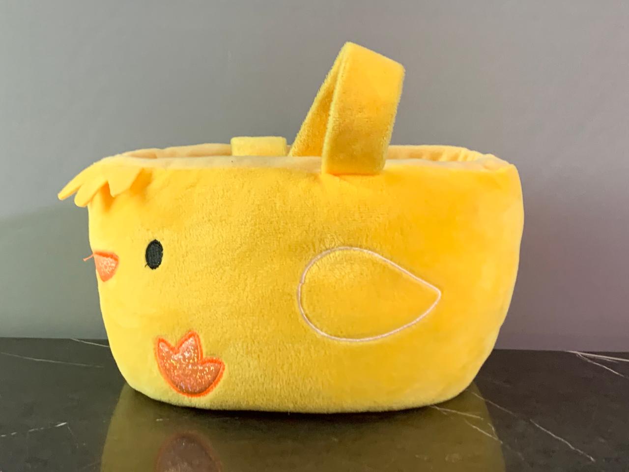 Soft Plush Chick Basket. SKU-BXL:065