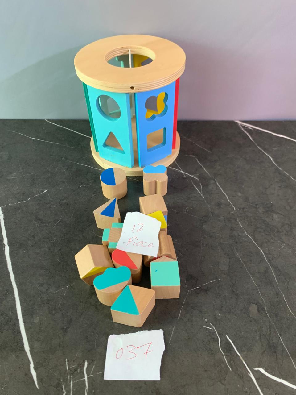 Small Foot Wooden Rolling Shape-Sorting Cube. SKU-BXL:037