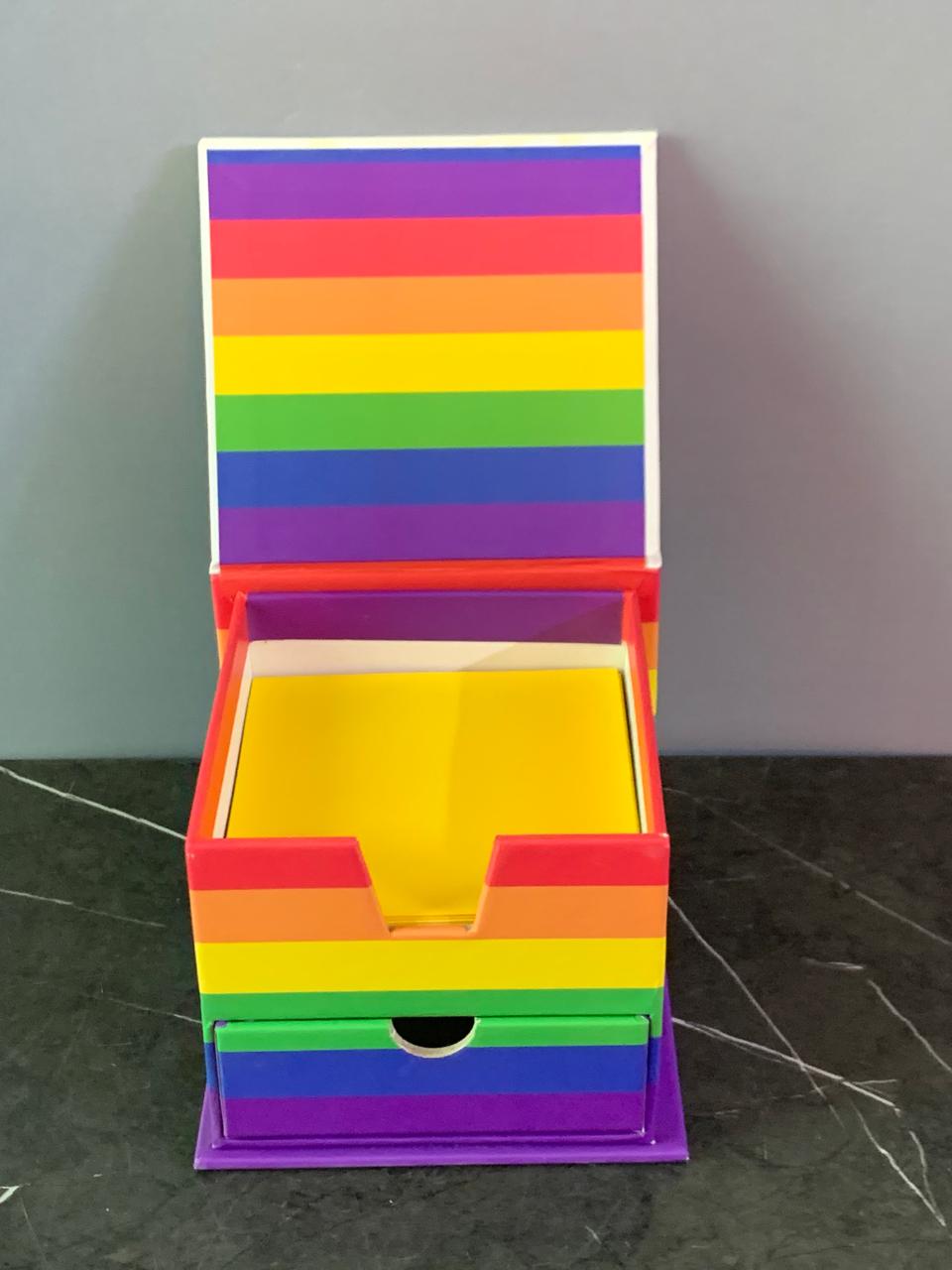 Rainbow Memo Cube. SKU-BXL:037