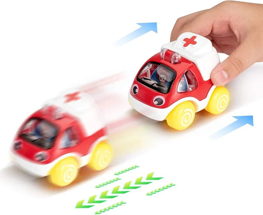 Edushape Mighty Minis Wind Up Vehicle - Ambulance.