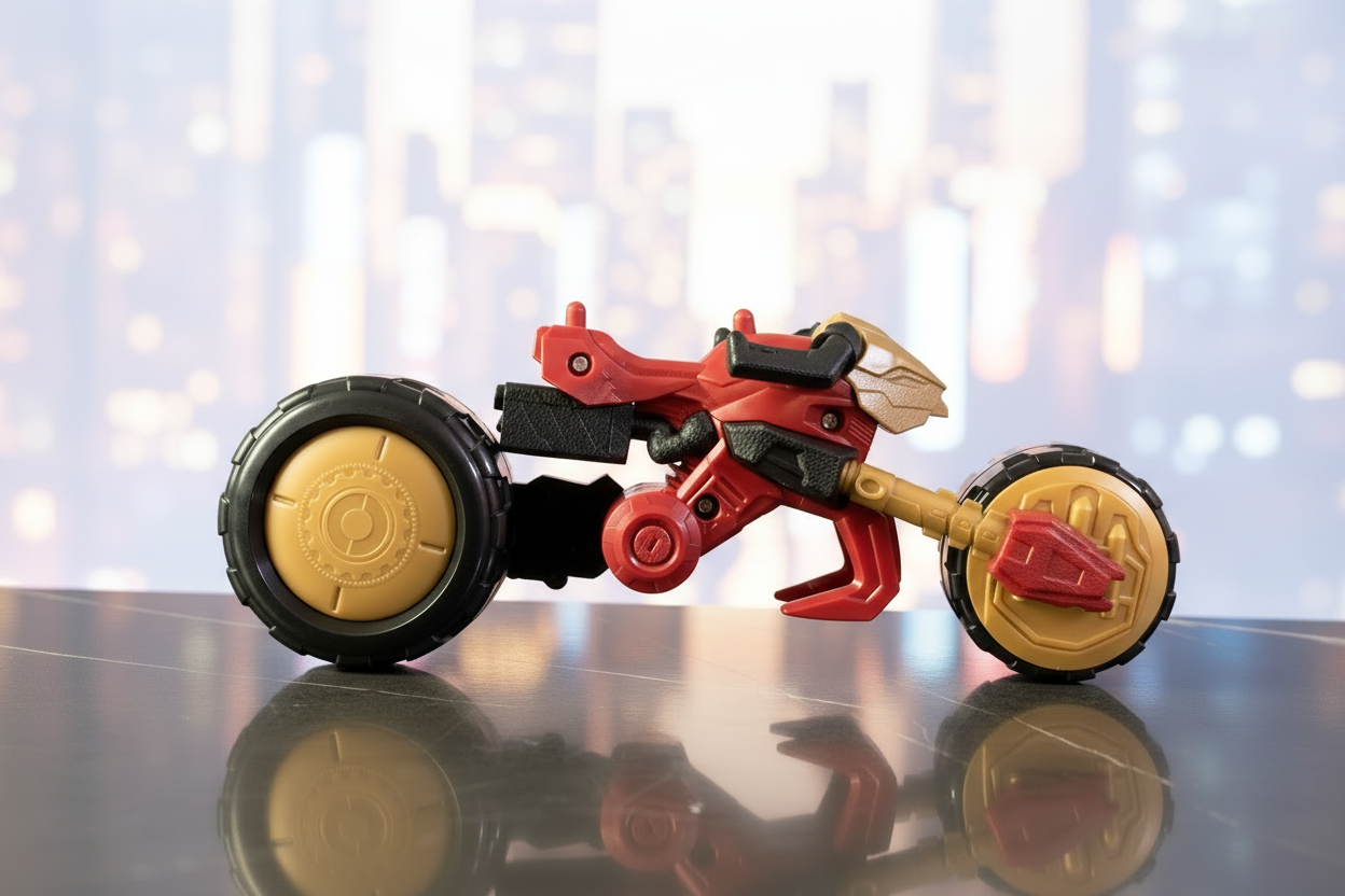 Hasbro Marvel Super Hero Bend & Flex Iron Man Flex Rider Motorcycle.