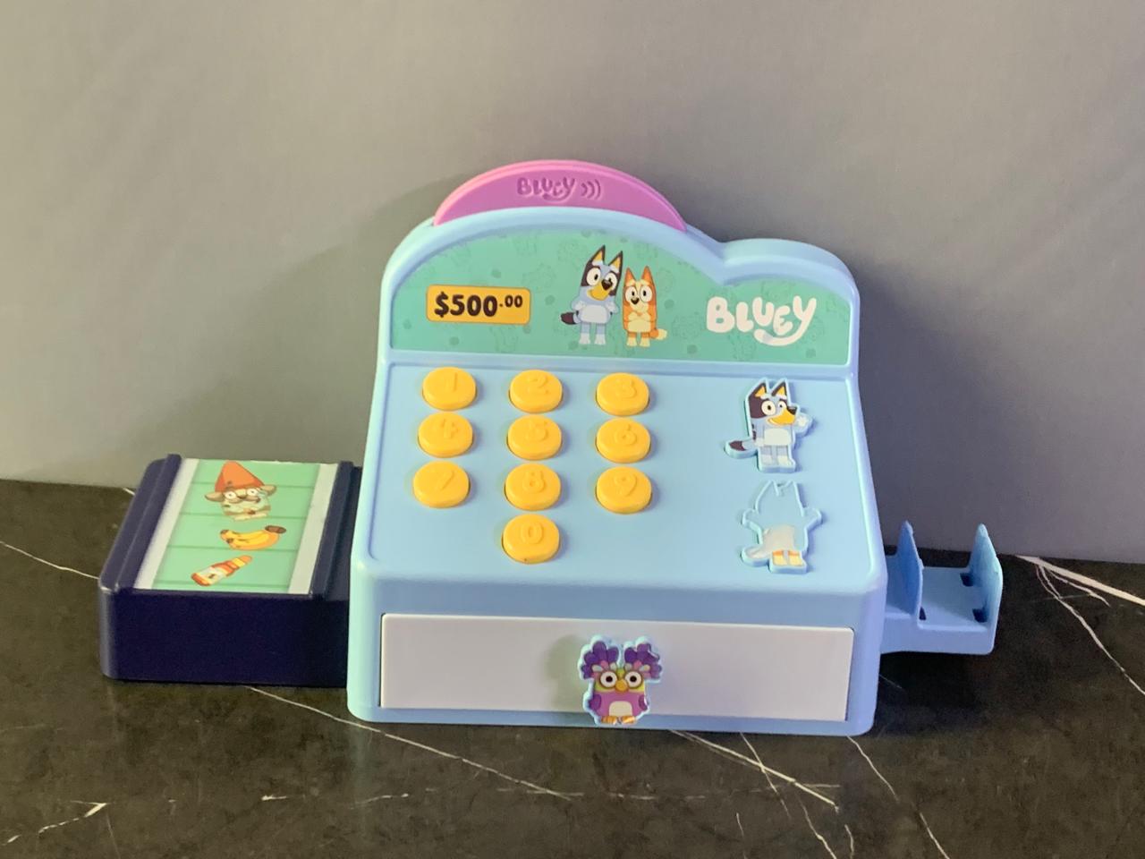 Bluey Role Play Cash Register. (Without scanner)