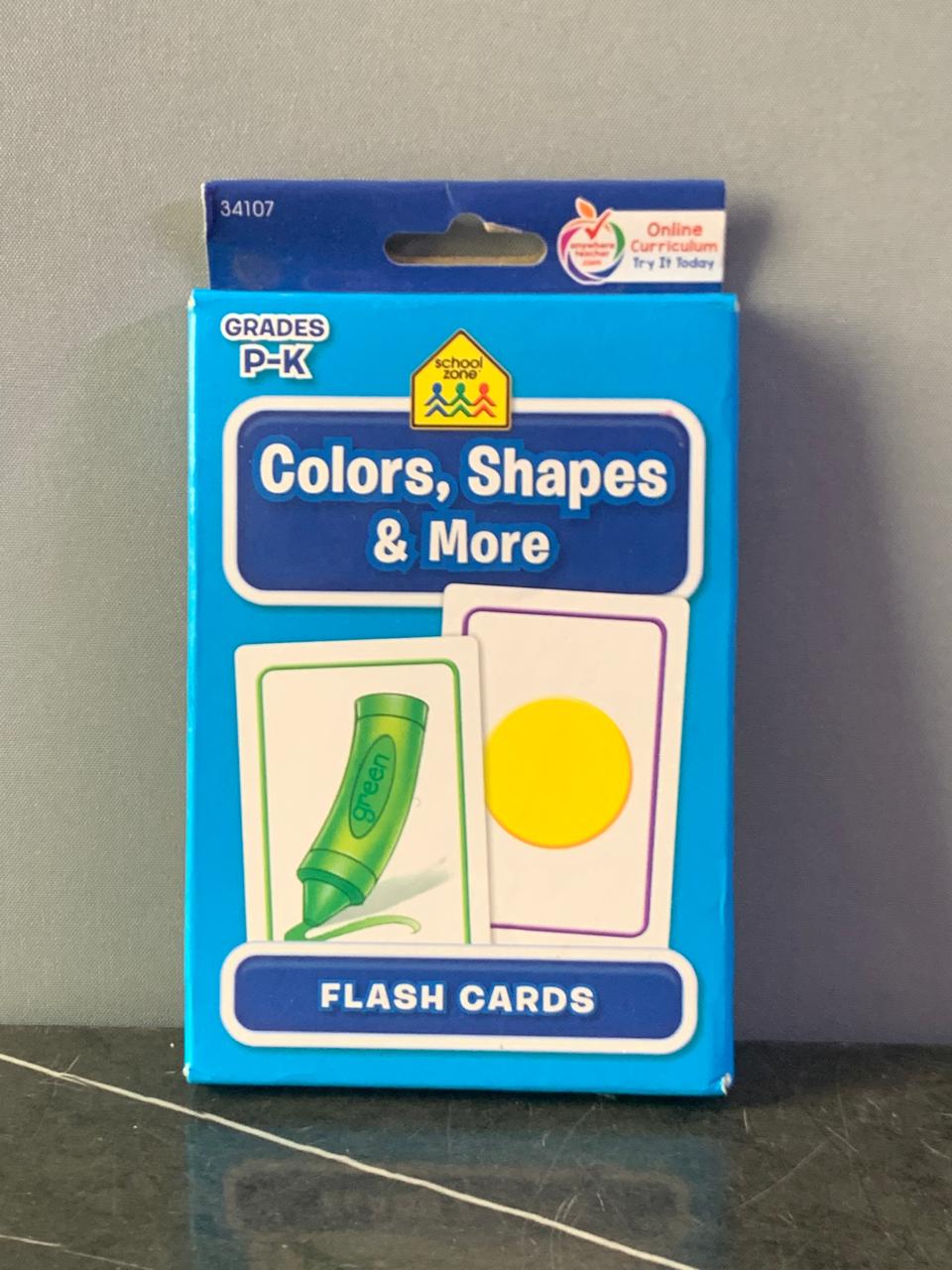 School Zone "Colors, Shapes & More" Flashcards.
