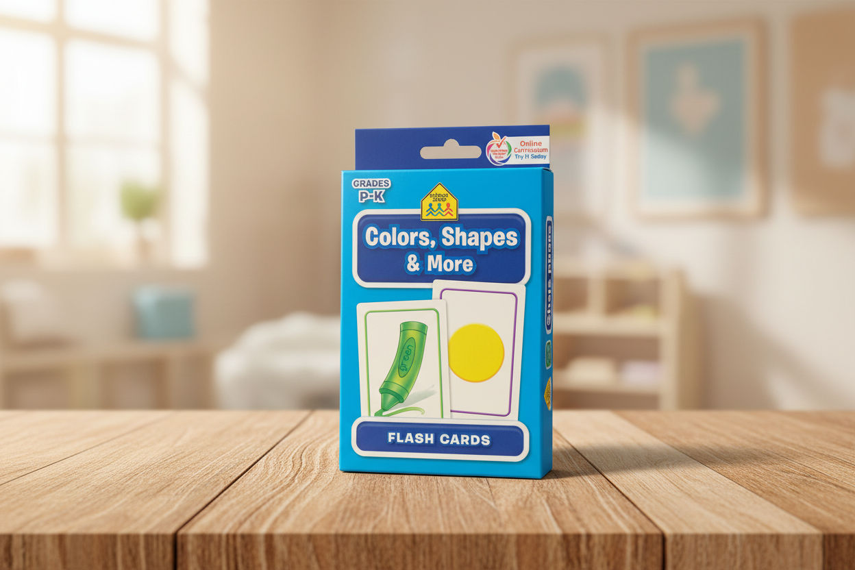 School Zone "Colors, Shapes & More" Flashcards.