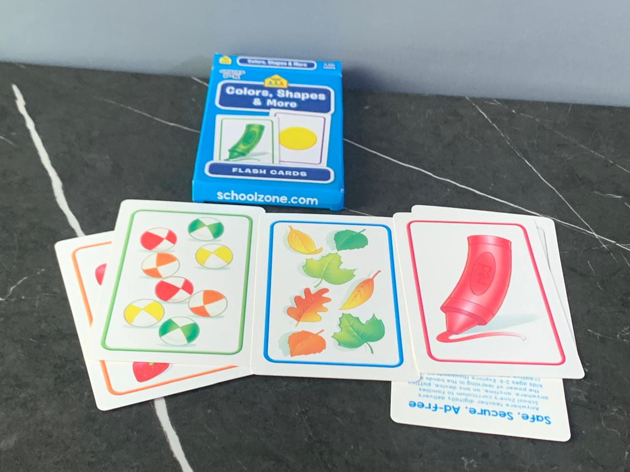 School Zone "Colors, Shapes & More" Flashcards.