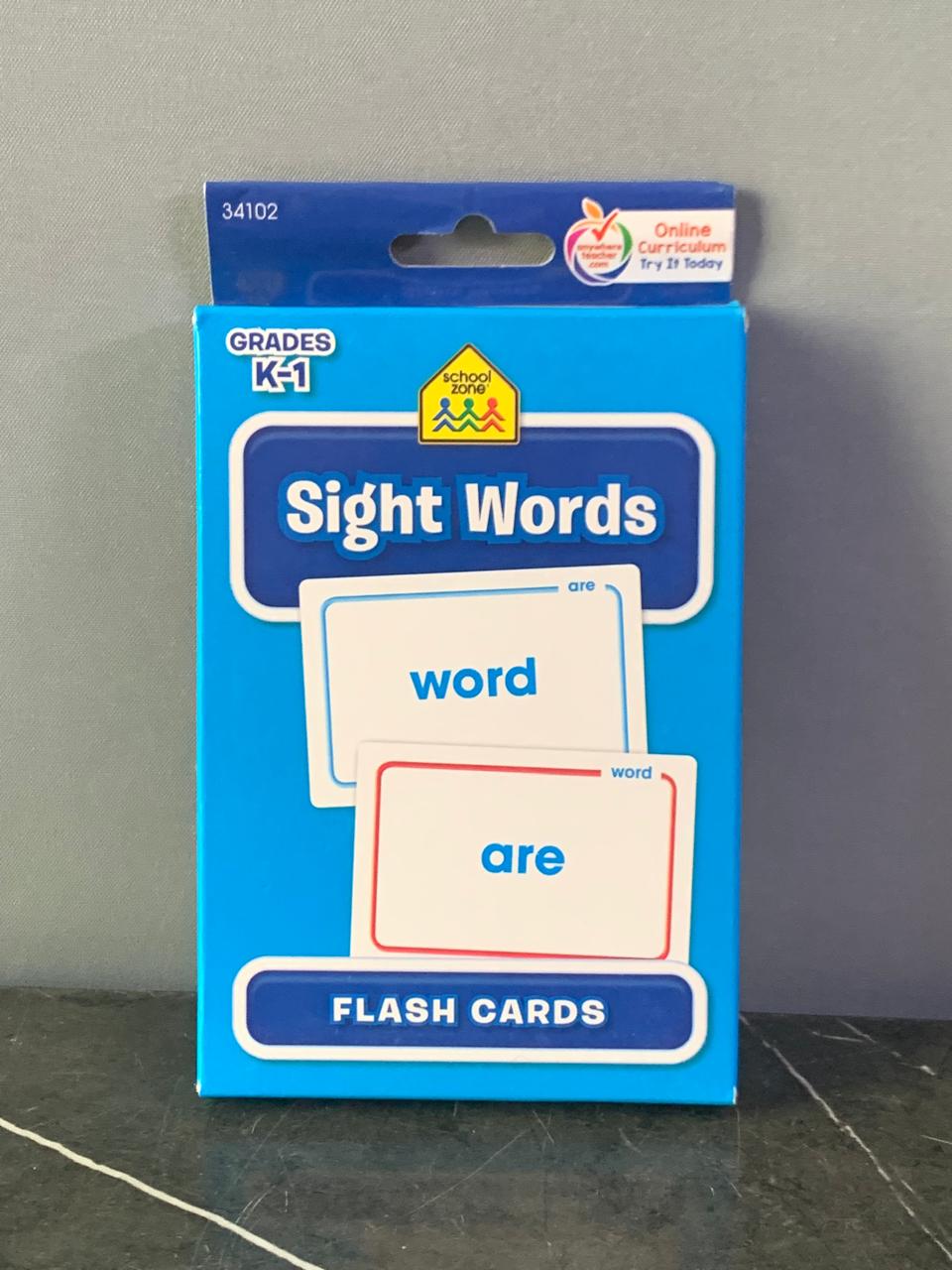 School Zone Sight Words Flash Cards.