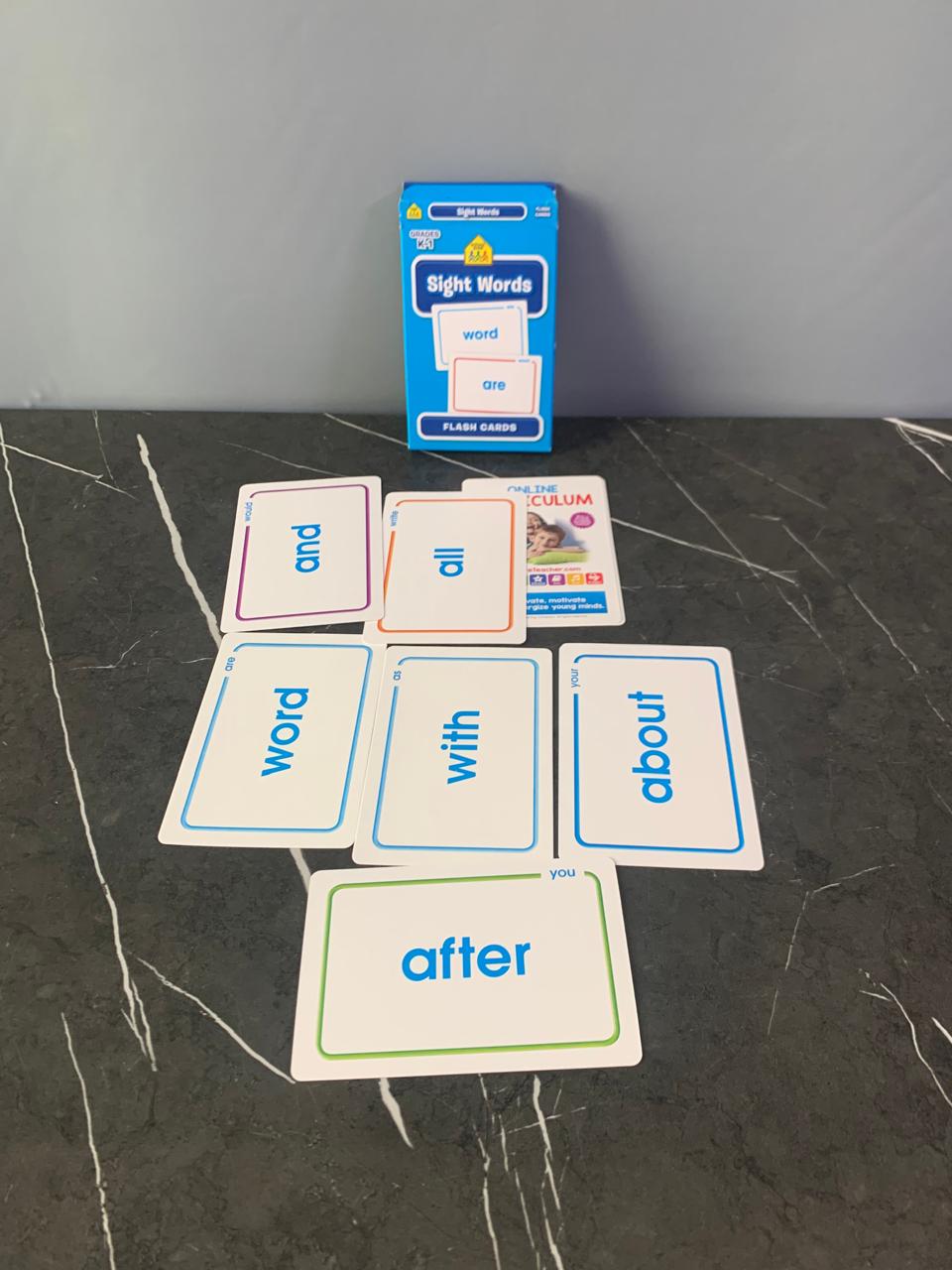 School Zone Sight Words Flash Cards.