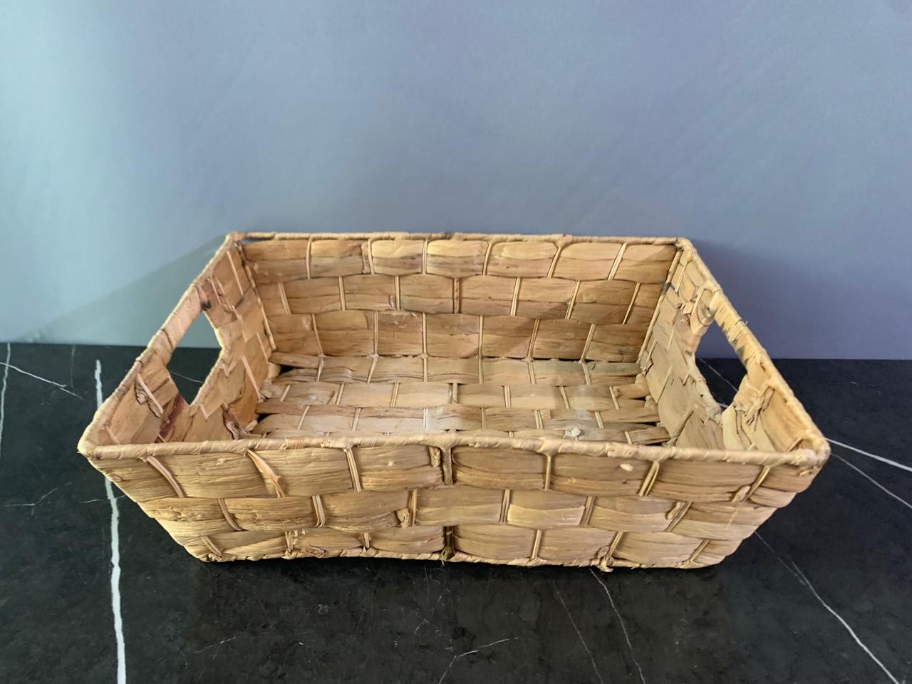 Dwell Studio Woven Water Hyacinth Storage Bin. (Rs 350 advance)