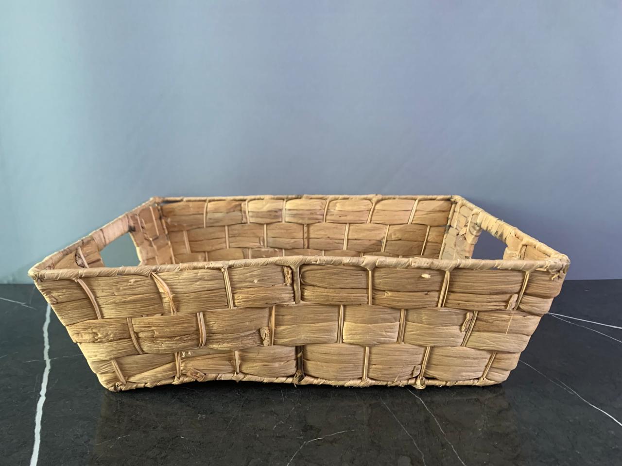 Dwell Studio Woven Water Hyacinth Storage Bin. (Rs 350 advance)