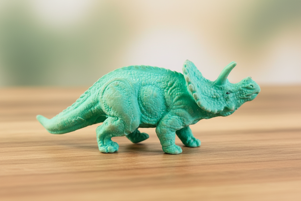 Triceratops Dinosaur Figurine. (foot broken)