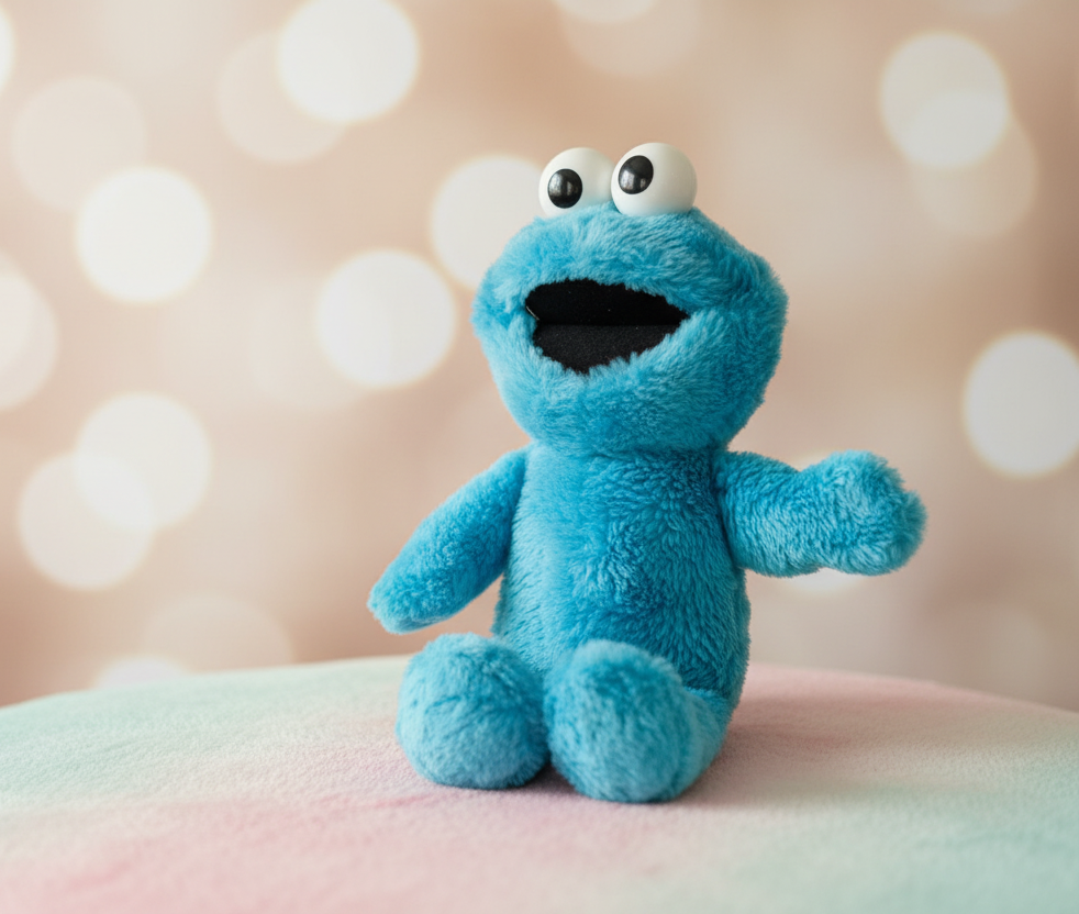 Sesame Street Little Laughs Tickle Me Cookie Monster, Talking, Laughing 13.5 Inches