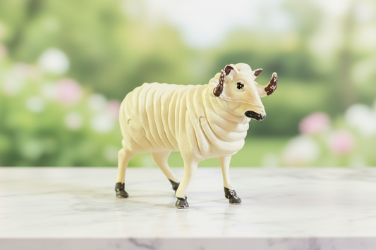 Vintage Celluloid Sheep Figurine.