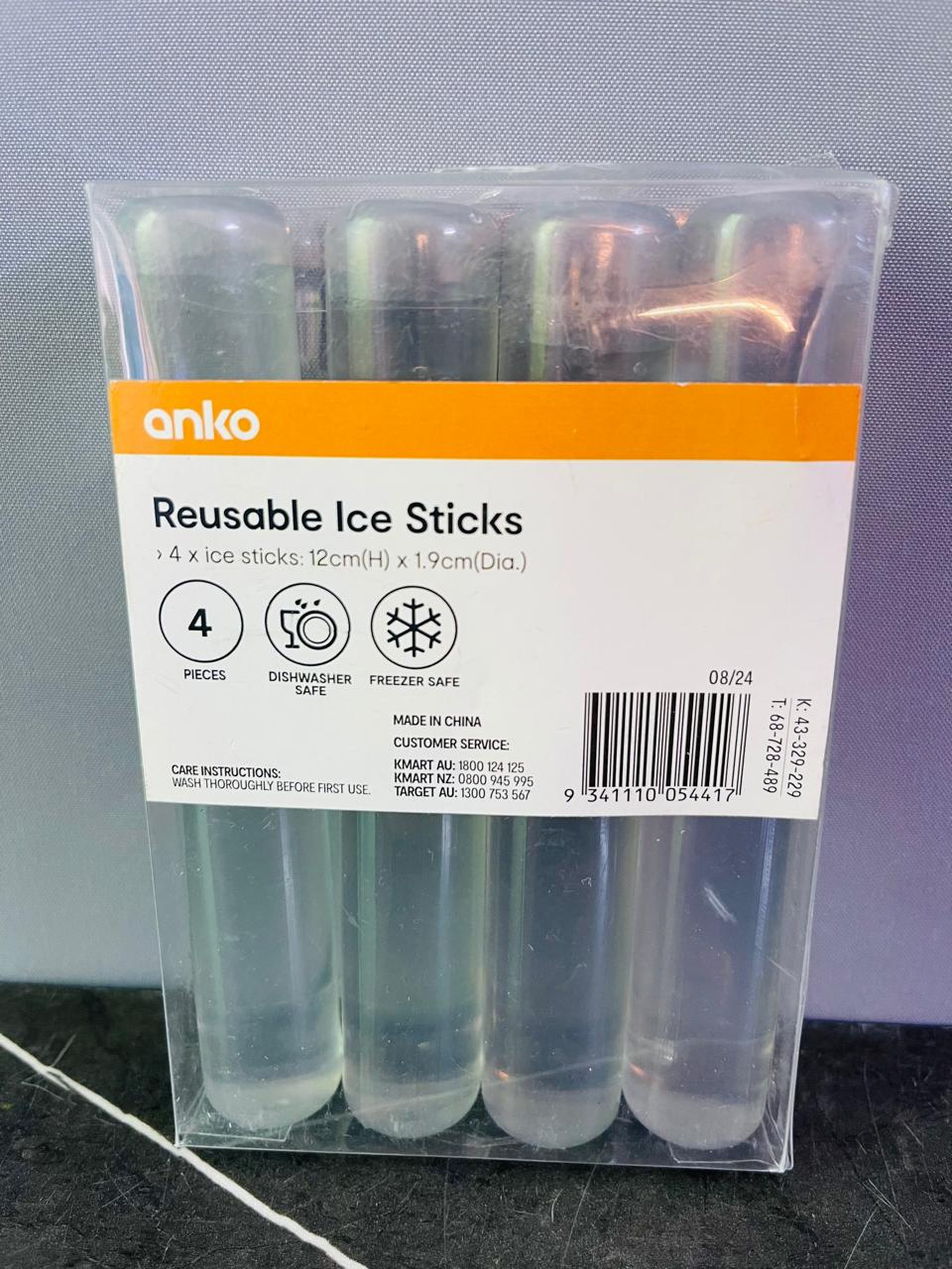 Anko Reusable Ice Sticks. (New)