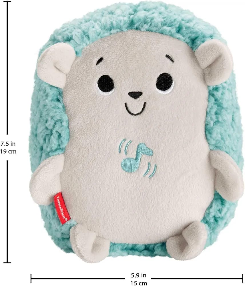 Fisher-Price Calming Vibes Hedgehog Soother Plush Toy.