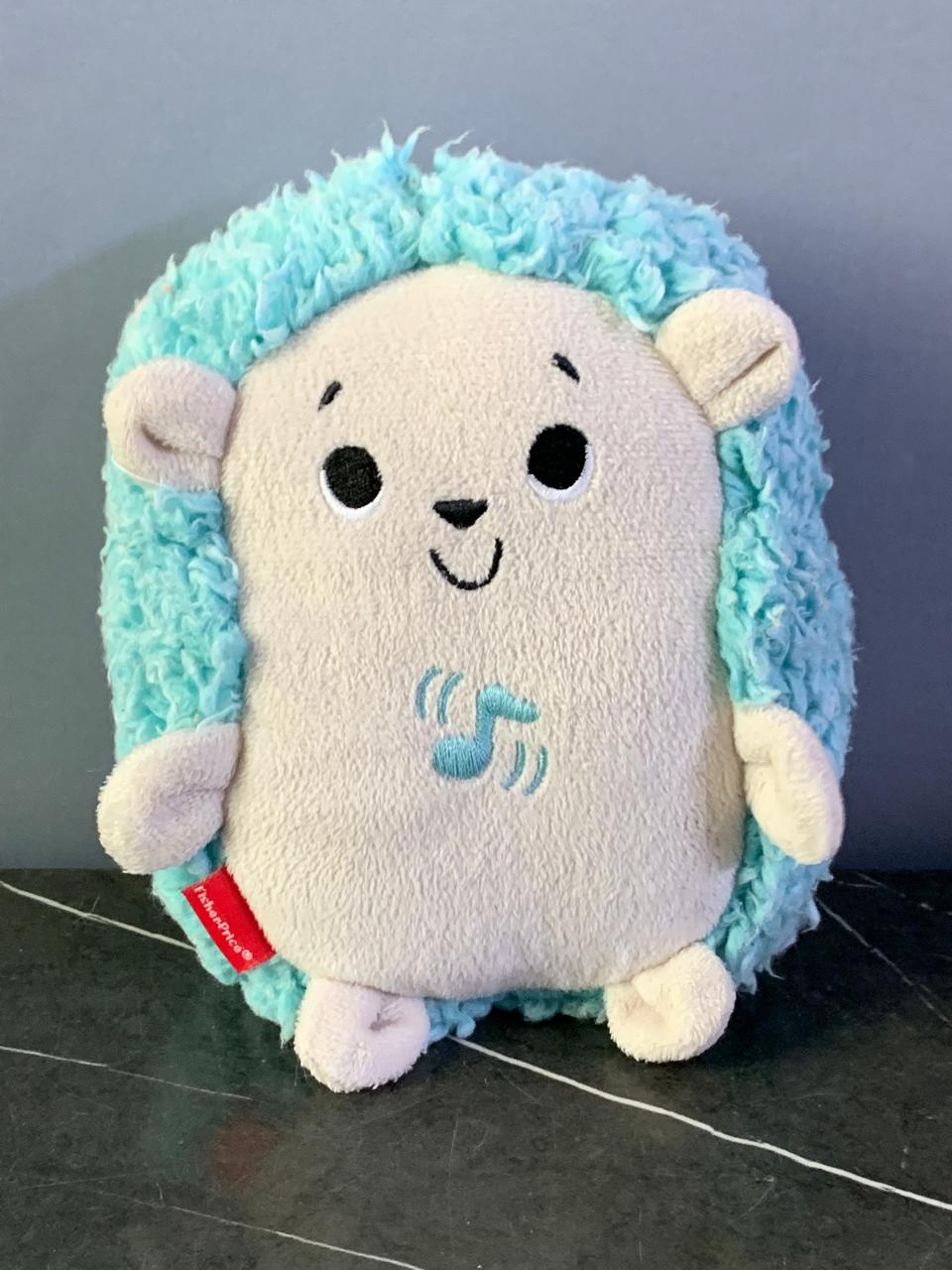 Fisher-Price Calming Vibes Hedgehog Soother Plush Toy.