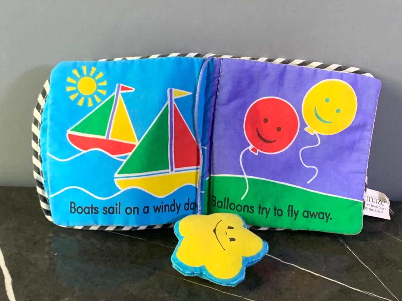 Lamaze Star Shapes Soft Cloth Baby Book.