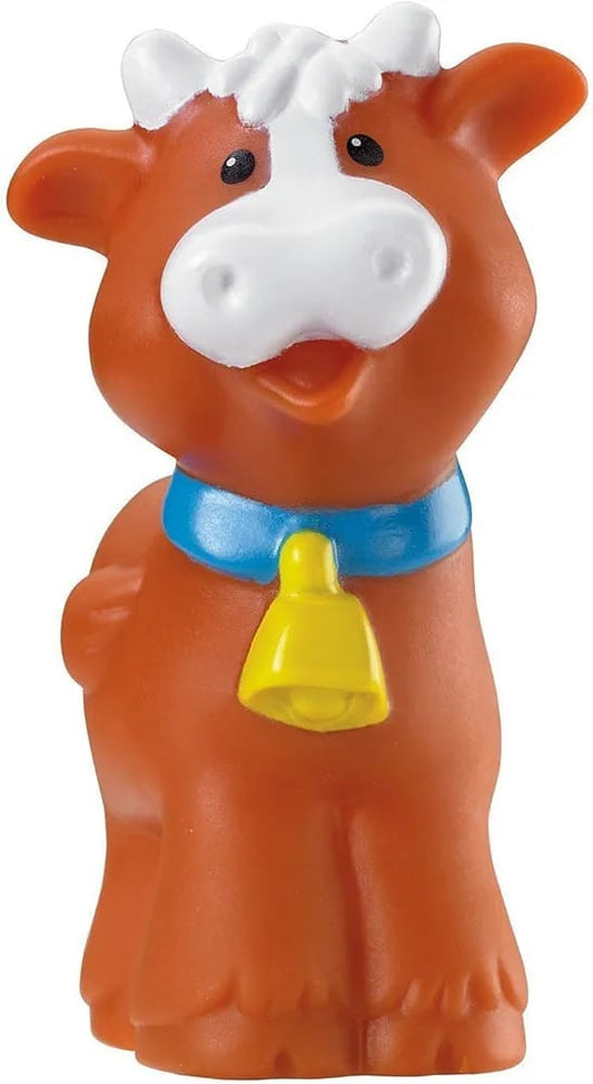 Fisher-Price Little People Brown Cow Figure.