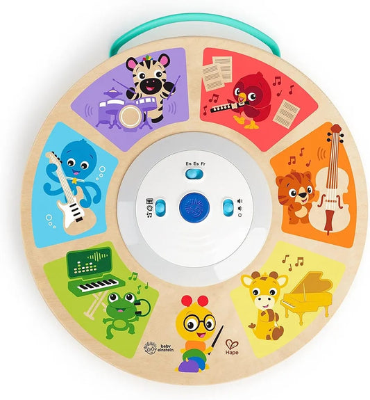 Baby Einstein, Hape, Cal's Smart Sounds Symphony Magic Touch Wooden Electronic Activity Toy. (Rs 300 advance)
