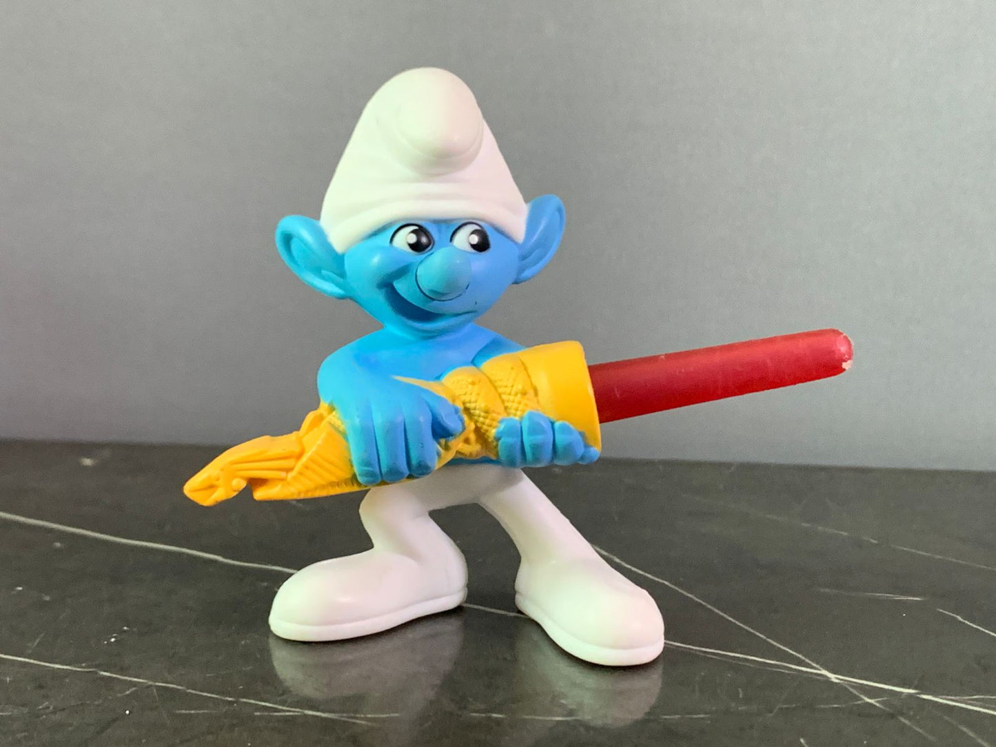 Clumsy Smurf Figurine.