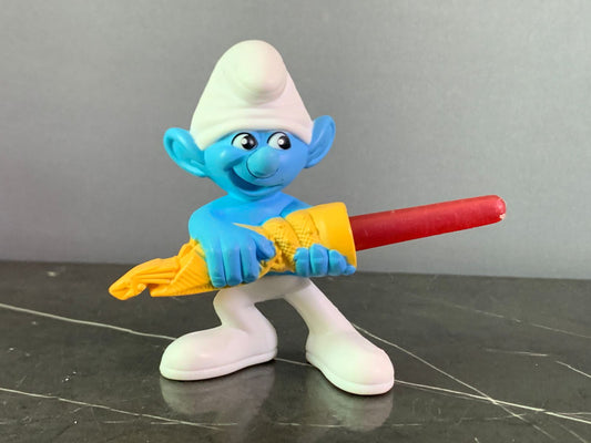 Clumsy Smurf Figurine.