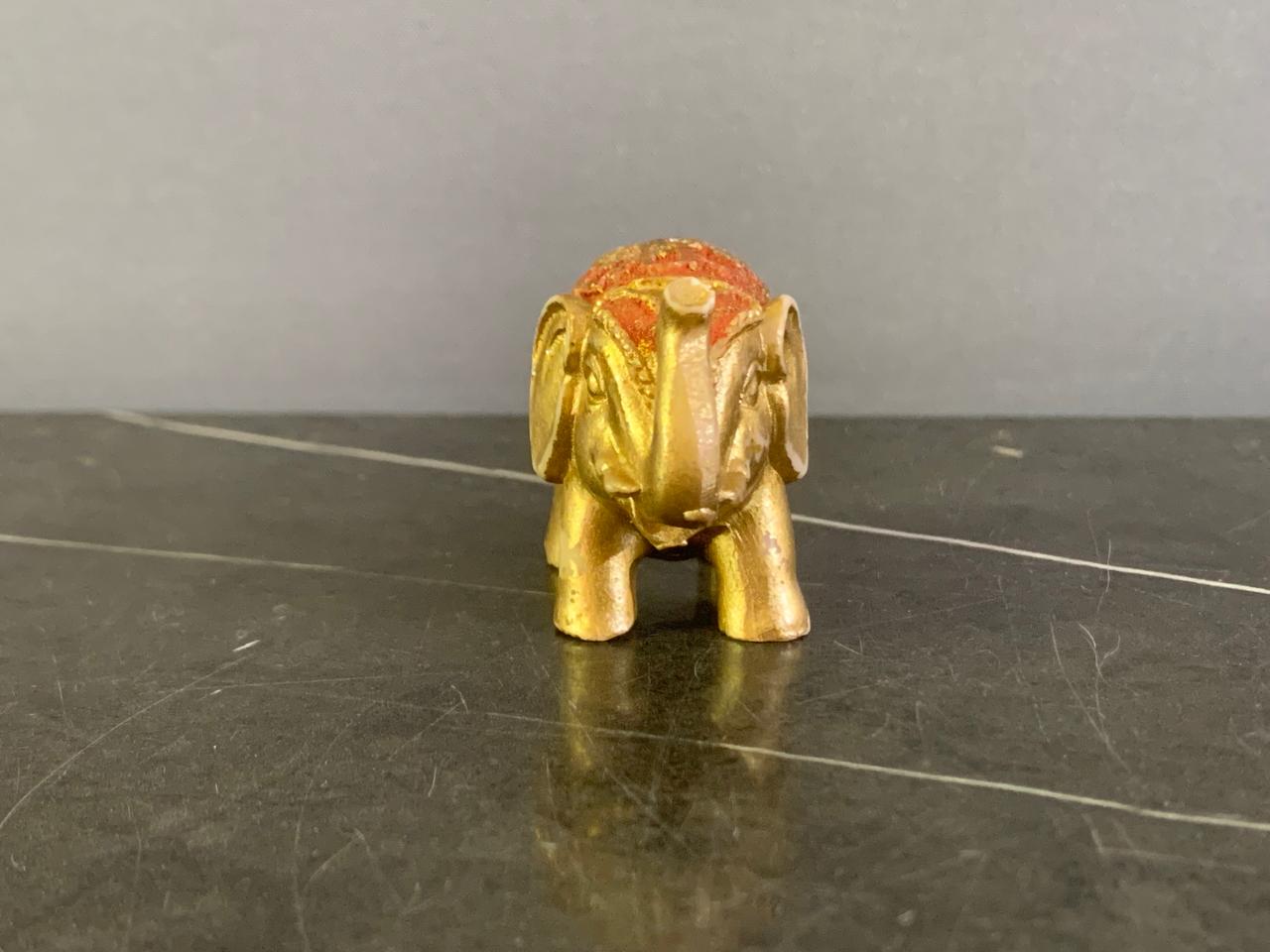 Mini Metallic Glitter Lucky Elephant.