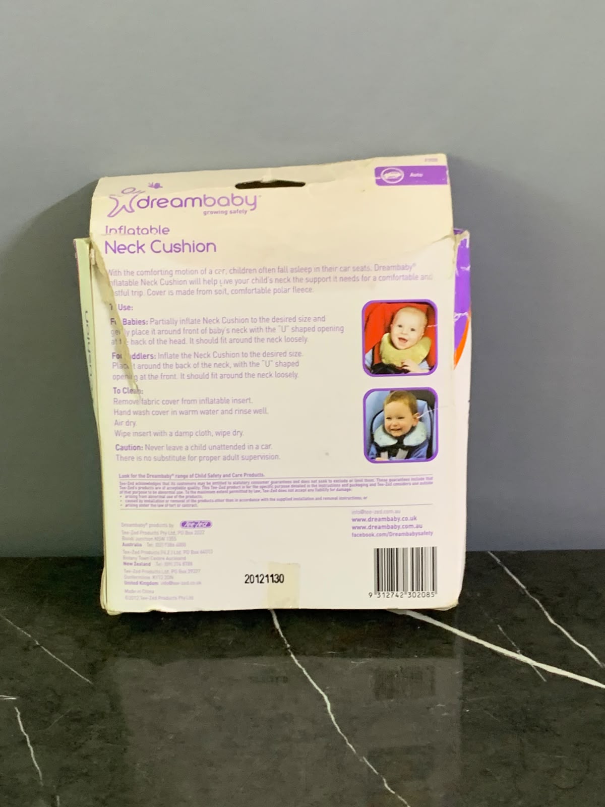 Dreambaby Inflatable Neck Travel Cushion.