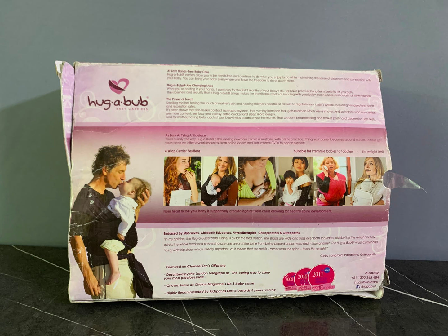 Hug-A-Bub Organic Lightweight Wrap Carrier. (Rs 1000 advance)