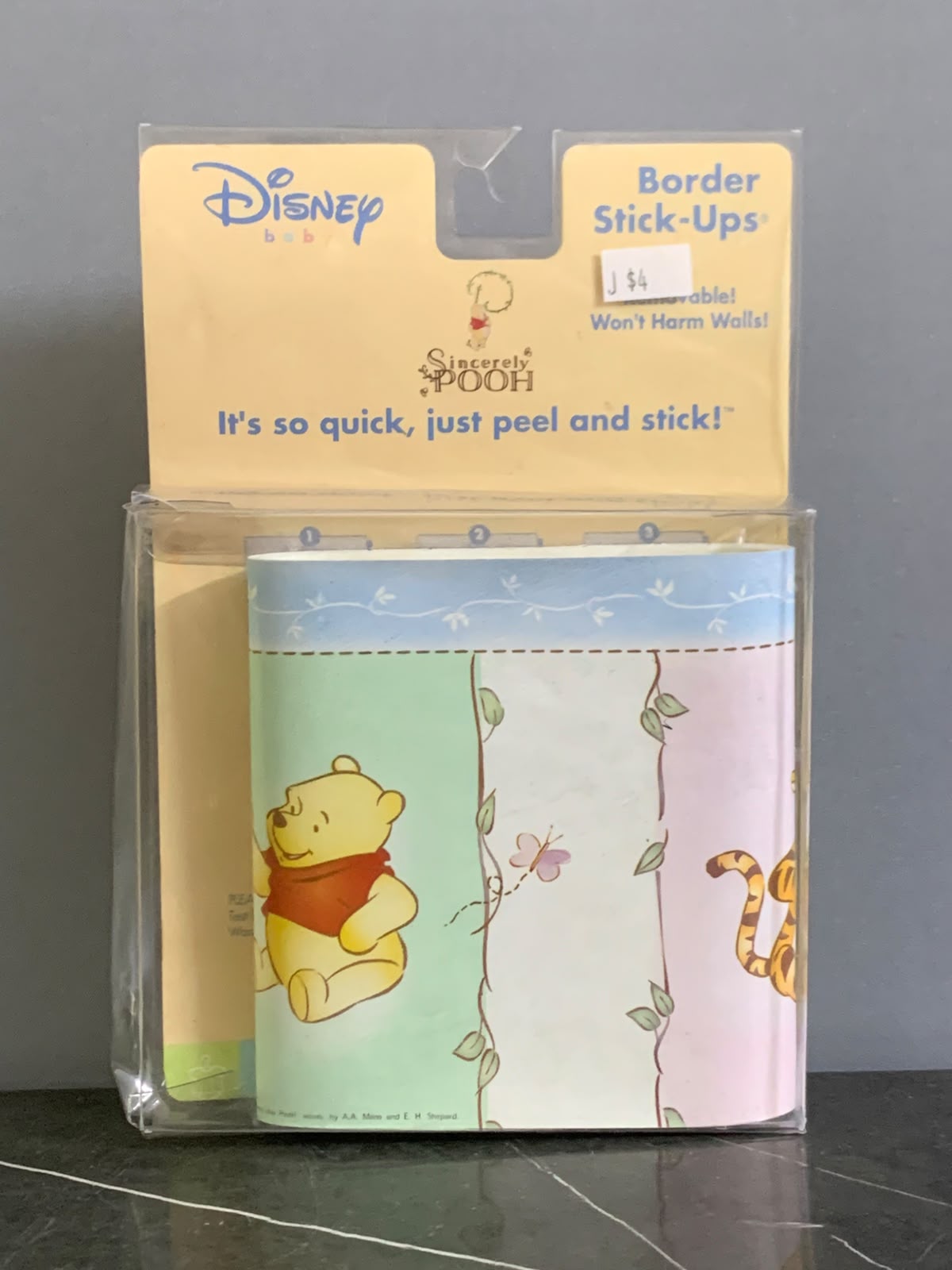 Disney Baby “Sincerely Pooh” Border Stick-Ups. (New)
