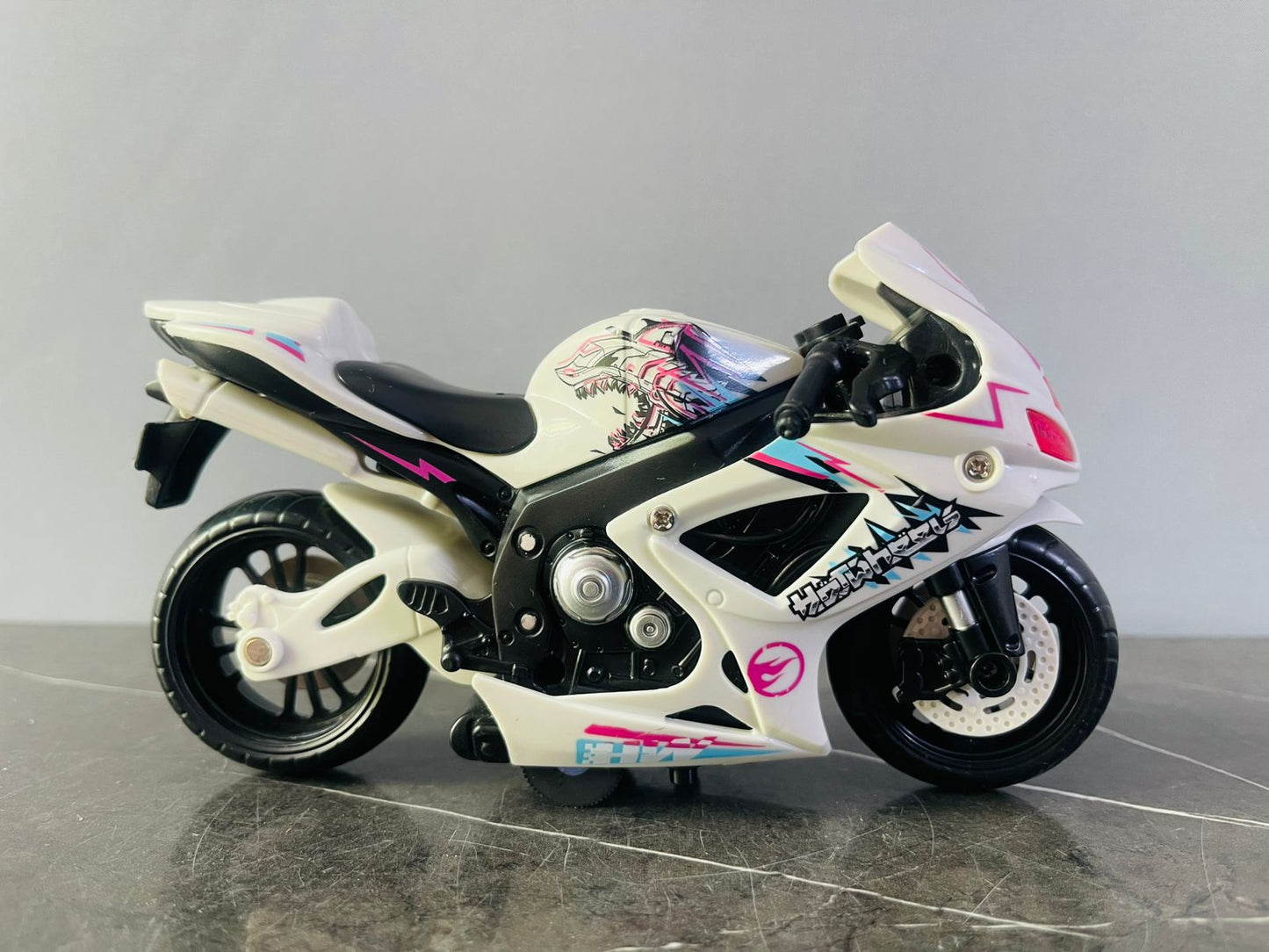 Hotwheels Suzuki GSX-R Sports Bike Toy with Lights and Sounds