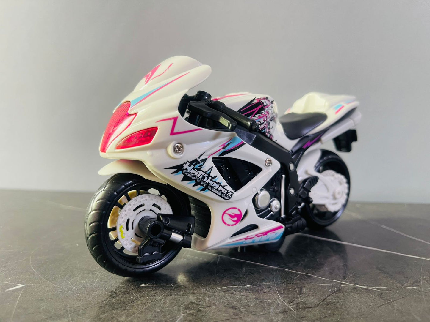 Hotwheels Suzuki GSX-R Sports Bike Toy with Lights and Sounds