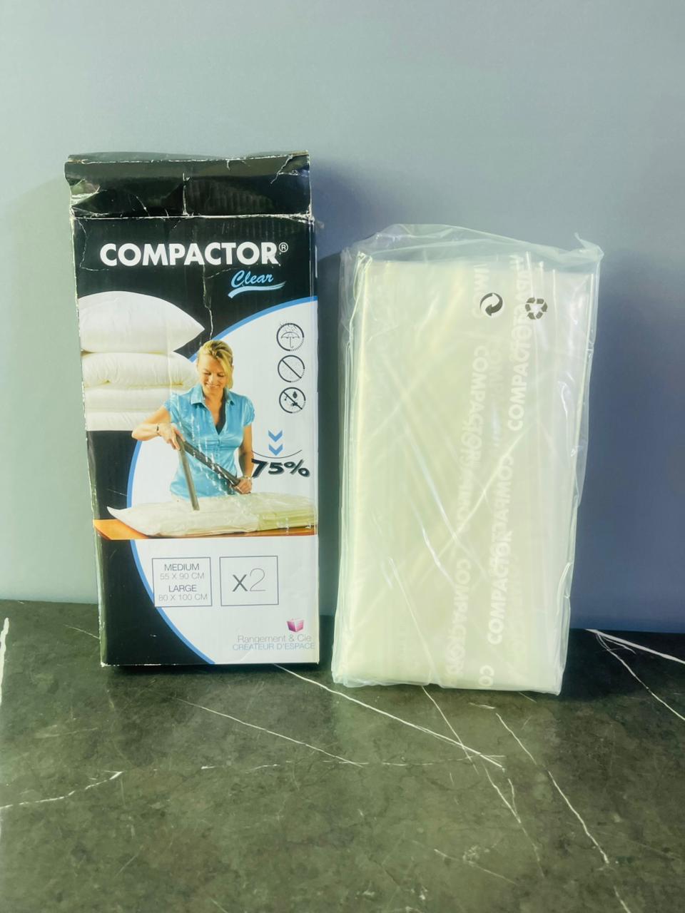 Compactor Aspispace Vacuum Storage Bag. (New) (Pack of 2)
