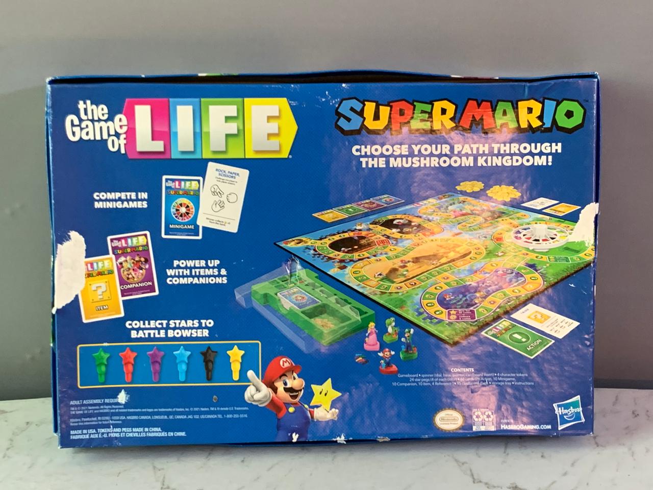 Hasbro Gaming The Game Of Life - Super Mario Edition Board Game.